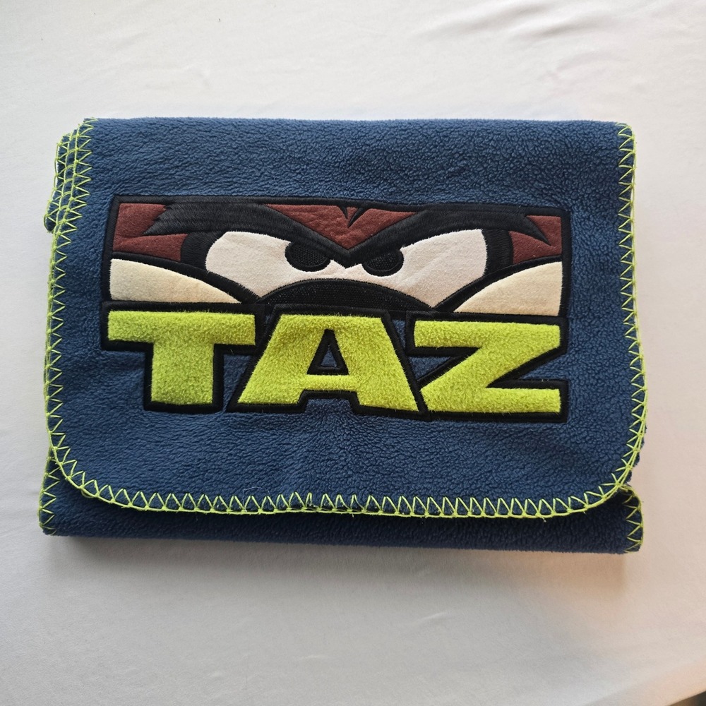 Vintage Warner Bros Taz The Tasmanian Devil‎ Fleece Scarf